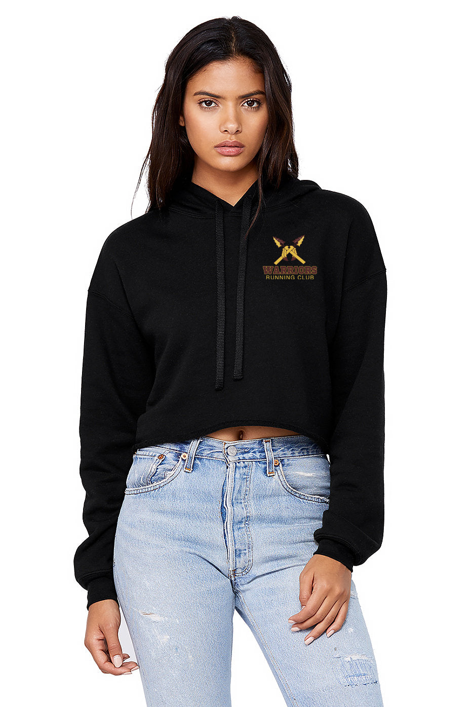 WOMEN'S CROPPED FLEECE HOODIE
