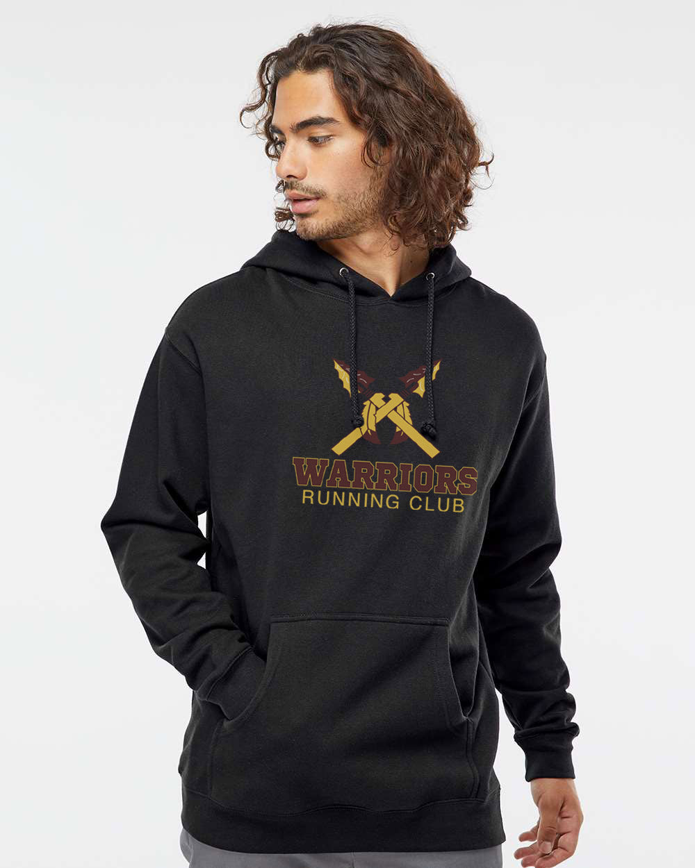 LARGE FRONT LOGO UNISEX SPONGE FLEECE PULLOVER HOODIE