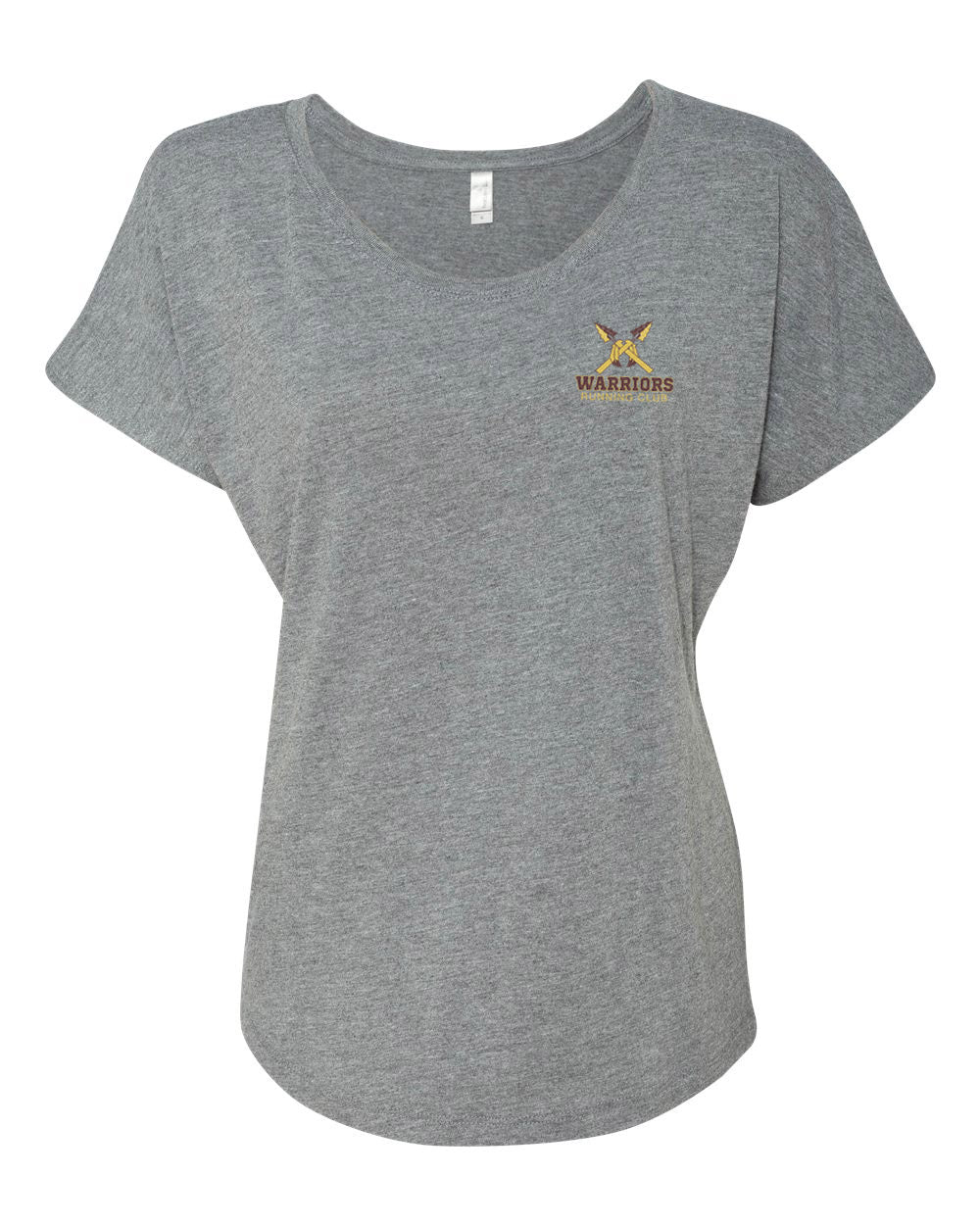 WOMEN'S DOUBLE SIDED LOGO DOLMAN S/S TEE