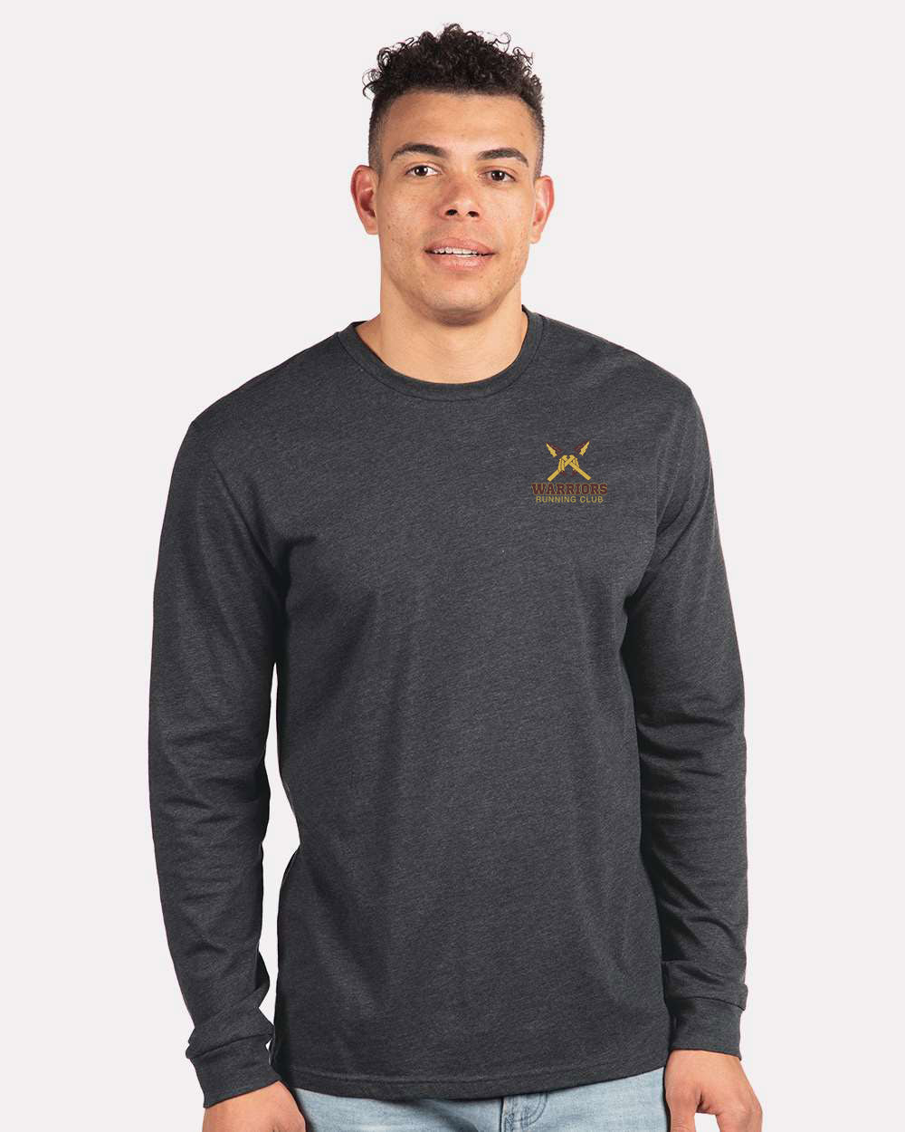 DOUBLE SIDED LOGO UNISEX TRIBLEND LONG SLEEVE TEE