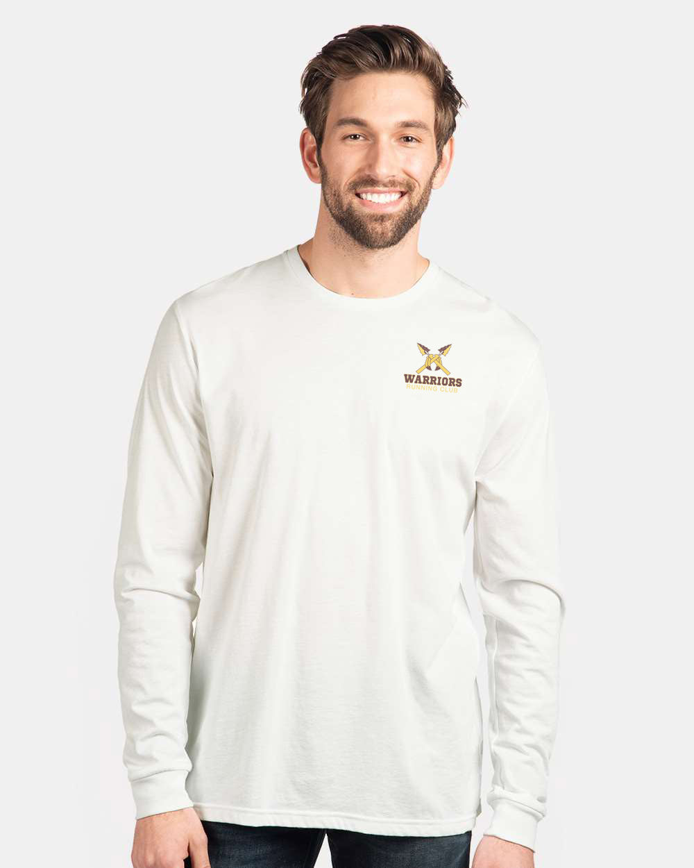 DOUBLE SIDED LOGO UNISEX TRIBLEND LONG SLEEVE TEE