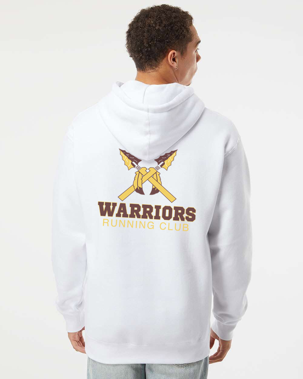 DOUBLE SIDED LOGO UNISEX SPONGE FLEECE PULLOVER HOODIE