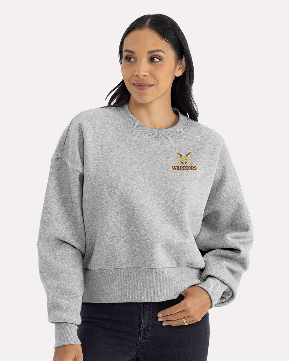 WOMEN'S SMALL LOGO CREW NECK SWEATSHIRT