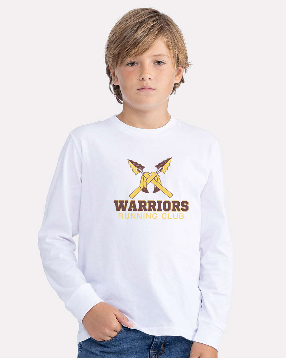 YOUTH LARGE FRONT LOGO LONG SLEEVE TEE