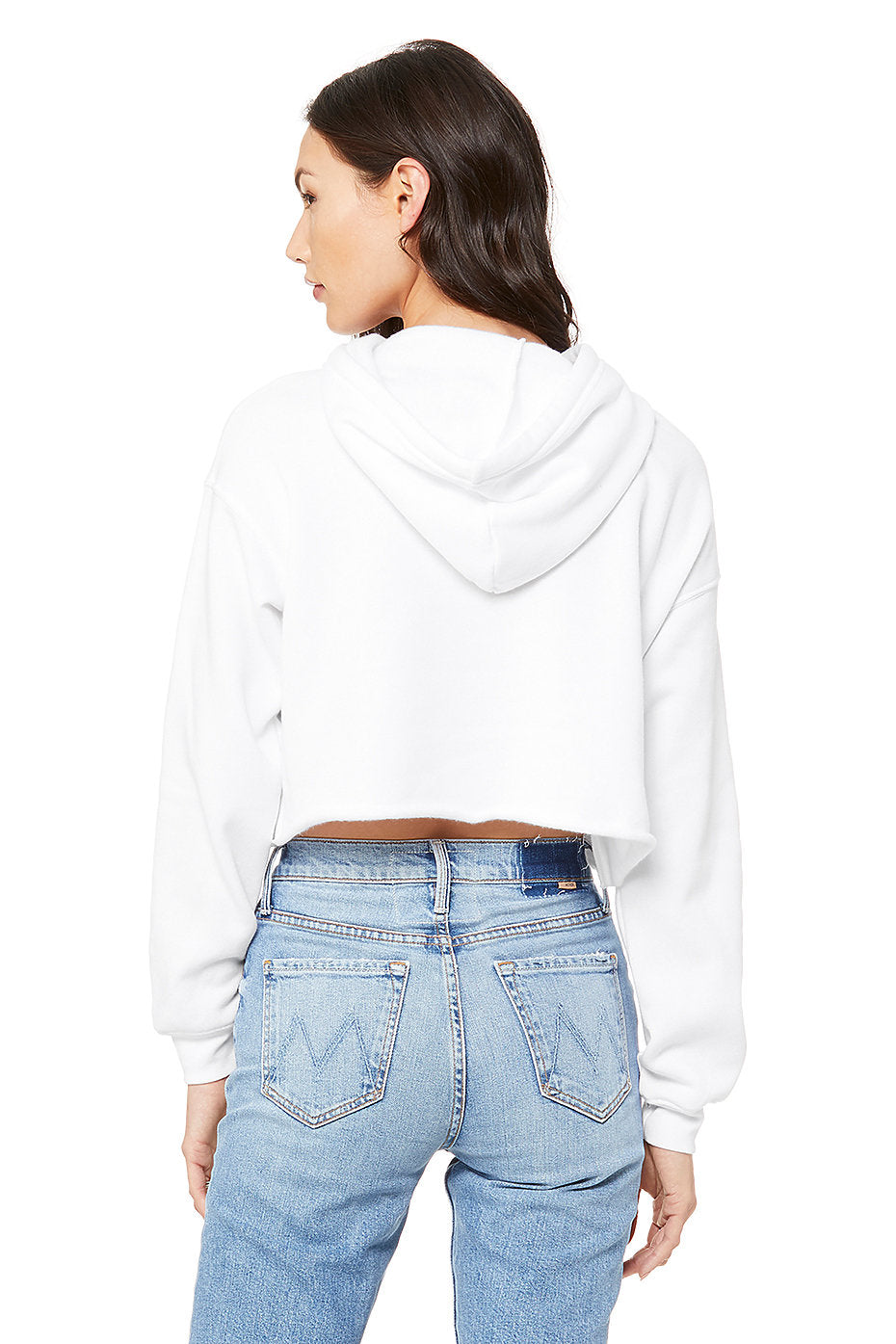 WOMEN'S CROPPED FLEECE HOODIE