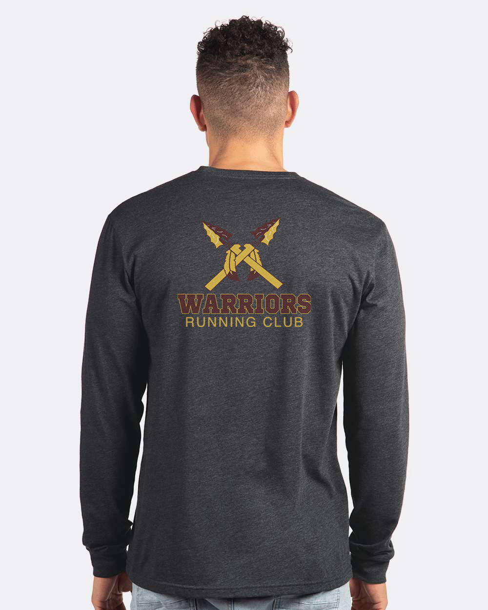 DOUBLE SIDED LOGO UNISEX TRIBLEND LONG SLEEVE TEE