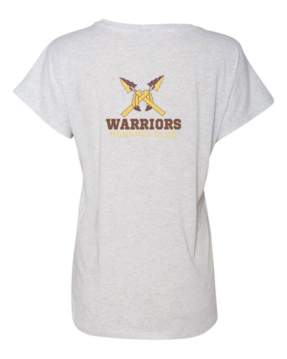 WOMEN'S DOUBLE SIDED LOGO DOLMAN S/S  TEE